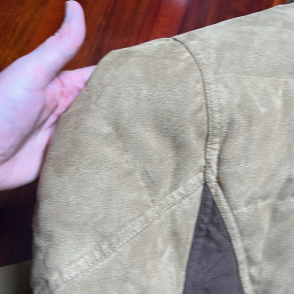 Womens XL Outback Trading Company Snow Mountain Down Jacket Dark and Light Brown - Picture 15 of 16